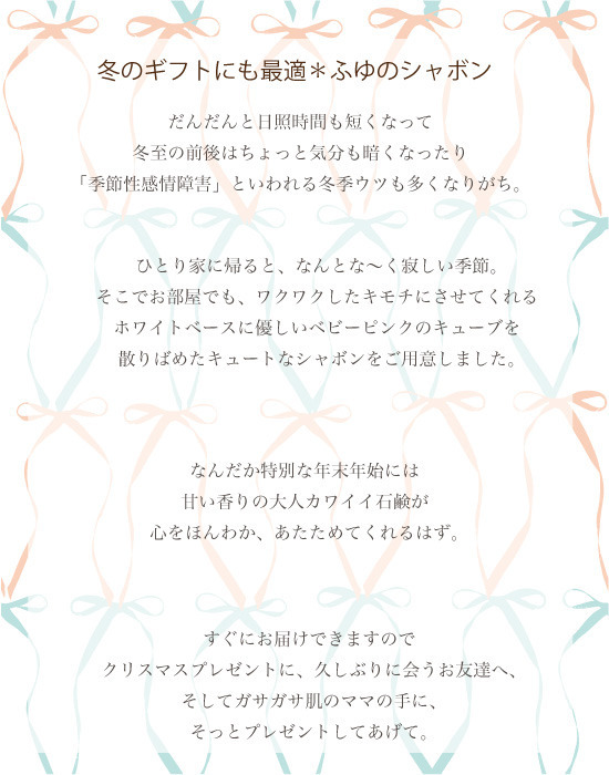 クリスマス*シャボン説明