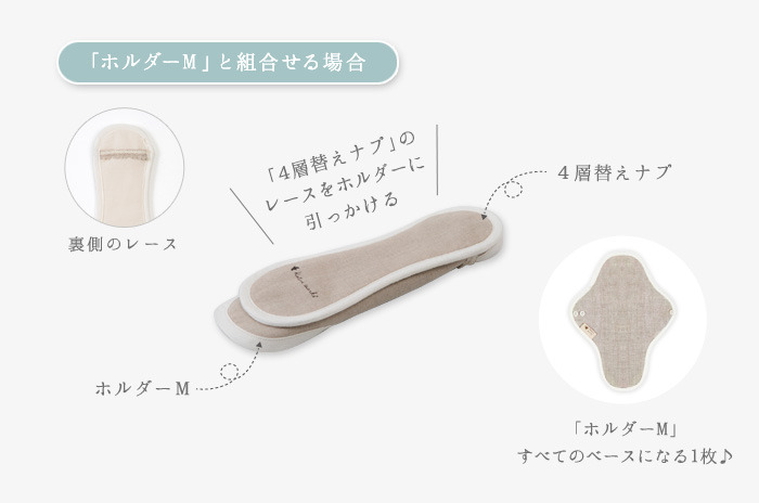 布ナプキン　防水シートあり　♡グレー雫柄Lサイズ 布ナプキン 防水シートあり ♡グレー雫柄Lサイズ 布ナプキン