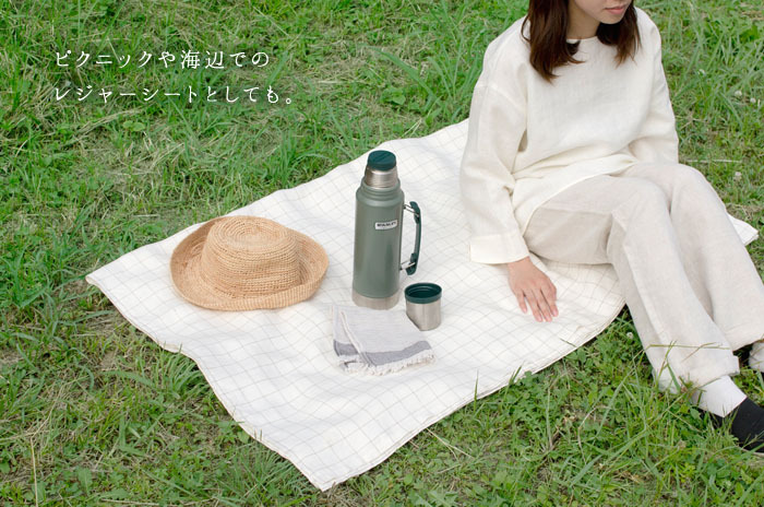 オーガニックリネンの 「フラットシーツ」【シングル】 (ウィンドペン